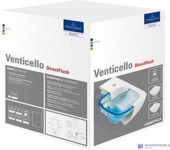 Унитаз подвесной Villeroy&Boch Venticello 4611RS R1 CeramicPlus SoftClose - фото