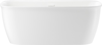 Отдельностоящая акриловая ванна Wellsee Brillant iCon 160x80, слив белый - фото2