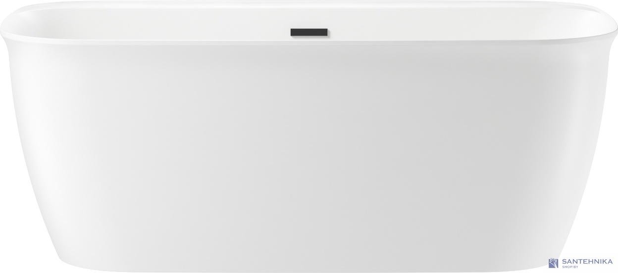 Отдельностоящая акриловая ванна Wellsee Brillant iCon 160x80, слив чёрный
