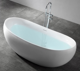 Акриловая отдельностоящая ванна 170х80 Abber AB9236 - фото