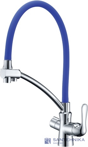 Смеситель Lemark Comfort LM3070C-Blue для кухни с подключением к фильтру с питьевой водой
