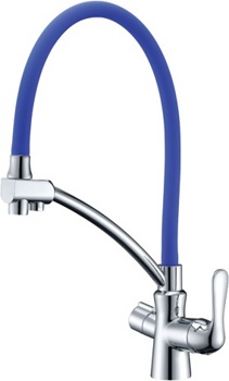 Смеситель Lemark Comfort LM3070C-Blue для кухни с подключением к фильтру с питьевой водой - фото