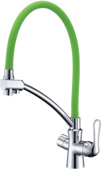 Смеситель Lemark Comfort LM3070C-Green для кухни с подключением к фильтру с питьевой водой - фото