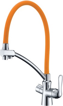 Смеситель Lemark Comfort LM3070C-Orange для кухни с подключением к фильтру с питьевой водой - фото