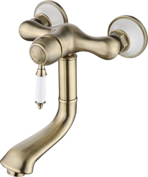 Смеситель настенный для умывальника/ кухни Lemark Villa LM4811B - фото