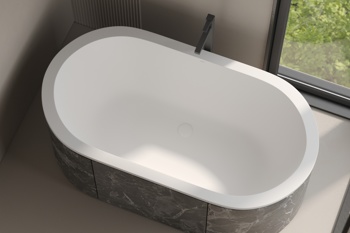 Каменная ванна Holbi Lyra 160 x 86 - фото2
