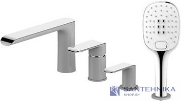 Смеситель на борт ванны Omnires Sacramento SC2332 CRB