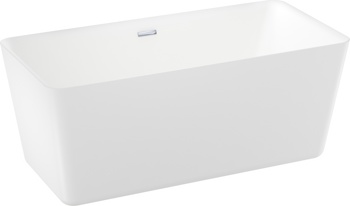 Отдельностоящая акриловая ванна Wellsee DeSire 175,5x76, слив хром - фото