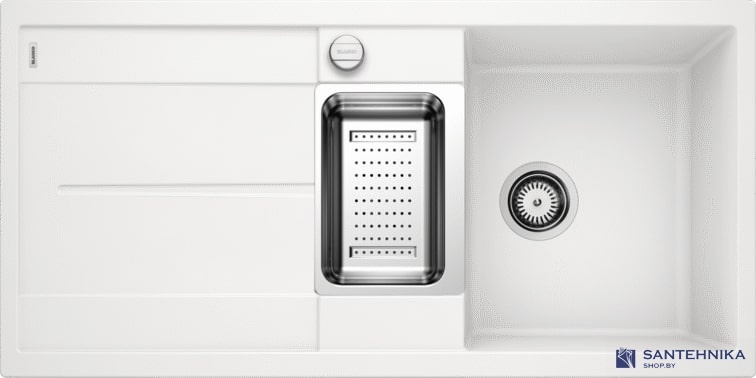 Кухонная мойка Blanco Metra 6 S-F (белый, с клапаном-автоматом)