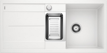 Кухонная мойка Blanco Metra 6 S-F (белый, с клапаном-автоматом) - фото