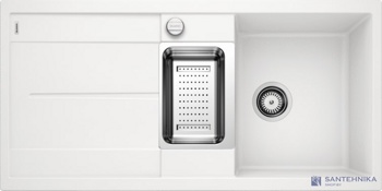 Кухонная мойка Blanco Metra 6 S (белый, с клапаном-автоматом) - фото