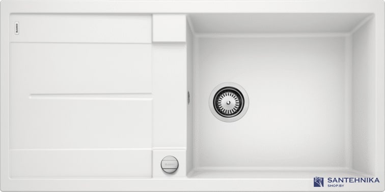Кухонная мойка Blanco Metra XL 6 S-F (белый, с клапаном-автоматом)