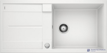 Кухонная мойка Blanco Metra XL 6 S (белый, с клапаном-автоматом) - фото
