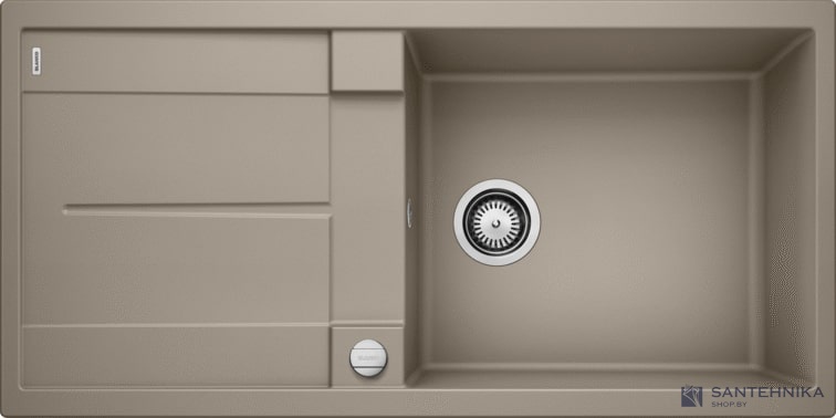 Кухонная мойка Blanco Metra XL 6 S (серый беж, с клапаном-автоматом)