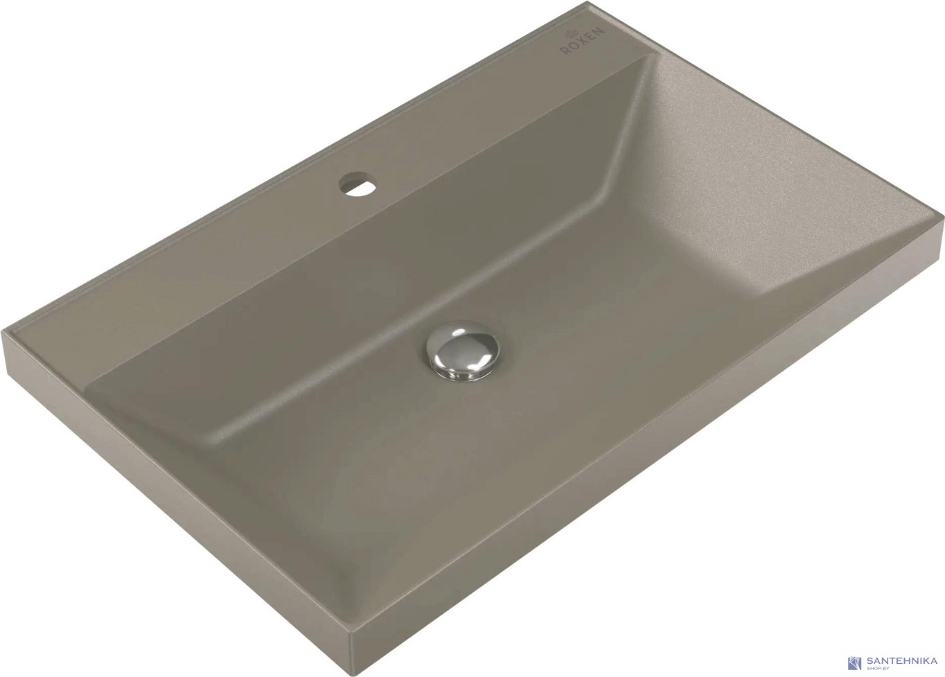 Умывальник из искусственного камня Roxen Mila 70 gray 3001170-DG