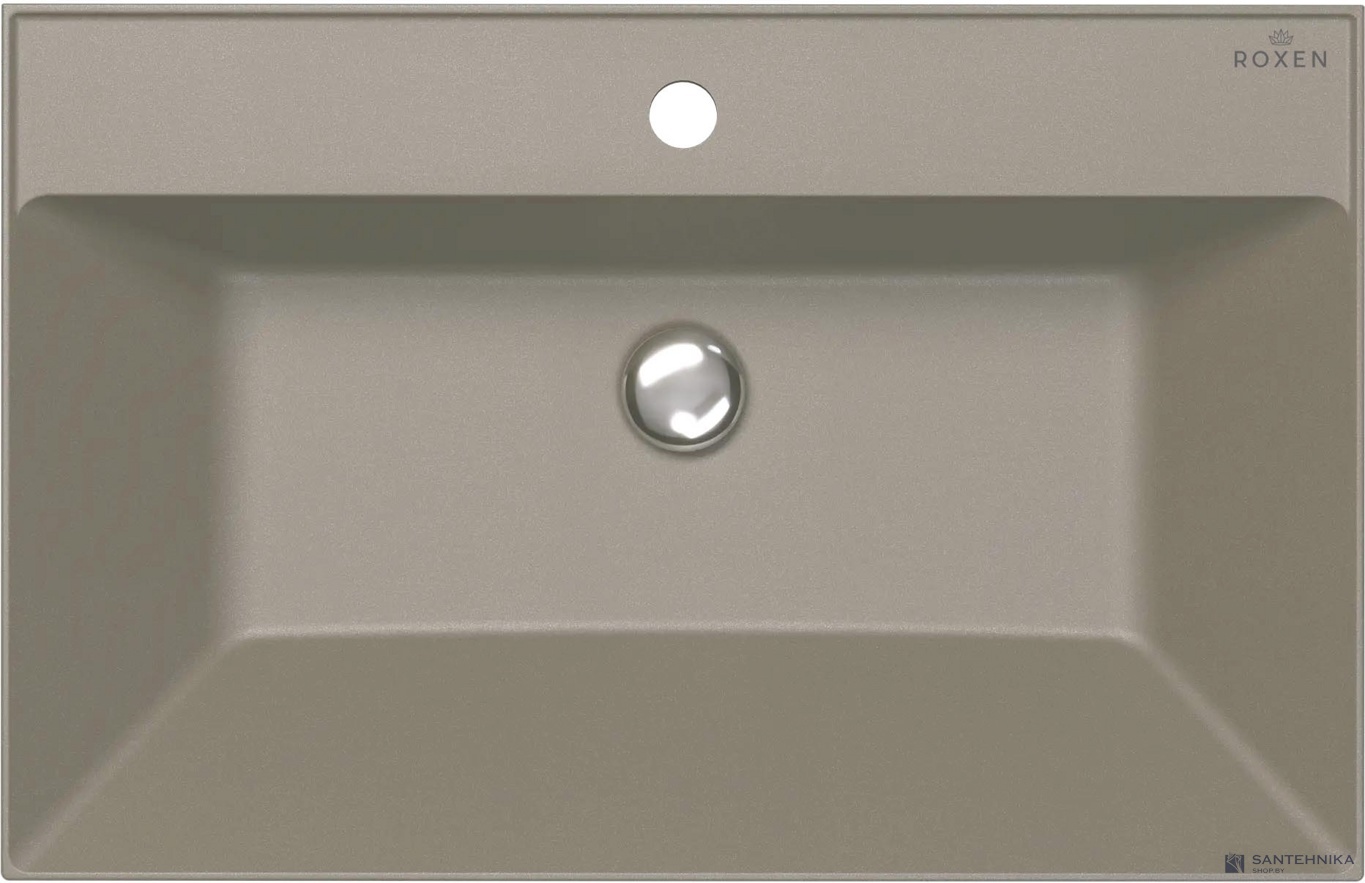 Умывальник из искусственного камня Roxen Mila 70 gray 3001170-DG