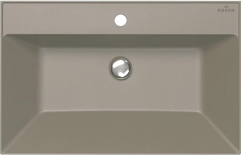 Умывальник из искусственного камня Roxen Mila 70 gray 3001170-DG - фото2