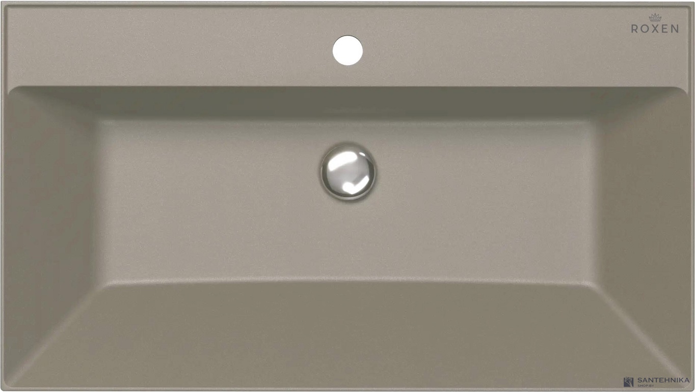 Умывальник из искусственного камня Roxen Mila 80 gray 3001180-DG