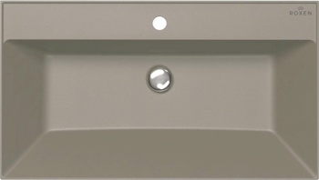 Умывальник из искусственного камня Roxen Mila 80 gray 3001180-DG - фото2