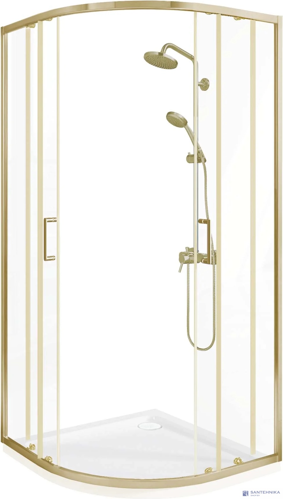 Душевой угол GooD DooR Lite R-90-C-BG