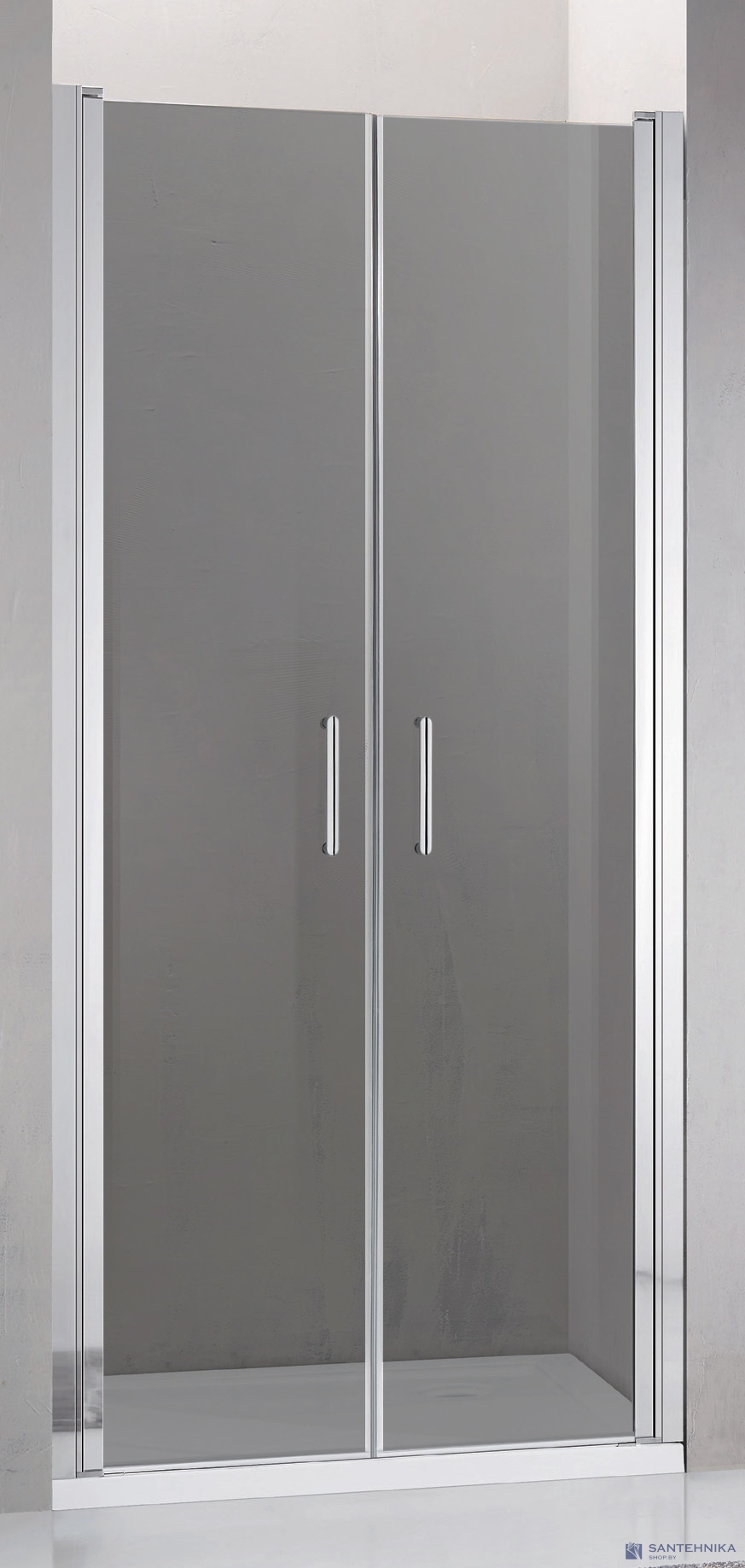 Душевая дверь в нишу Adema NAP Duo-90 см, тонированная