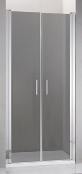 Душевая дверь в нишу Adema NAP Duo-90 см, тонированная - фото