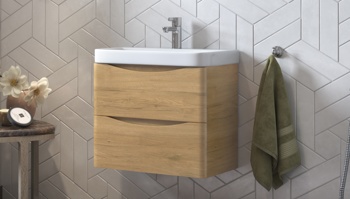 Тумба под умывальник Velvex Clay 60.2Y подвесная, дуб верона - фото2