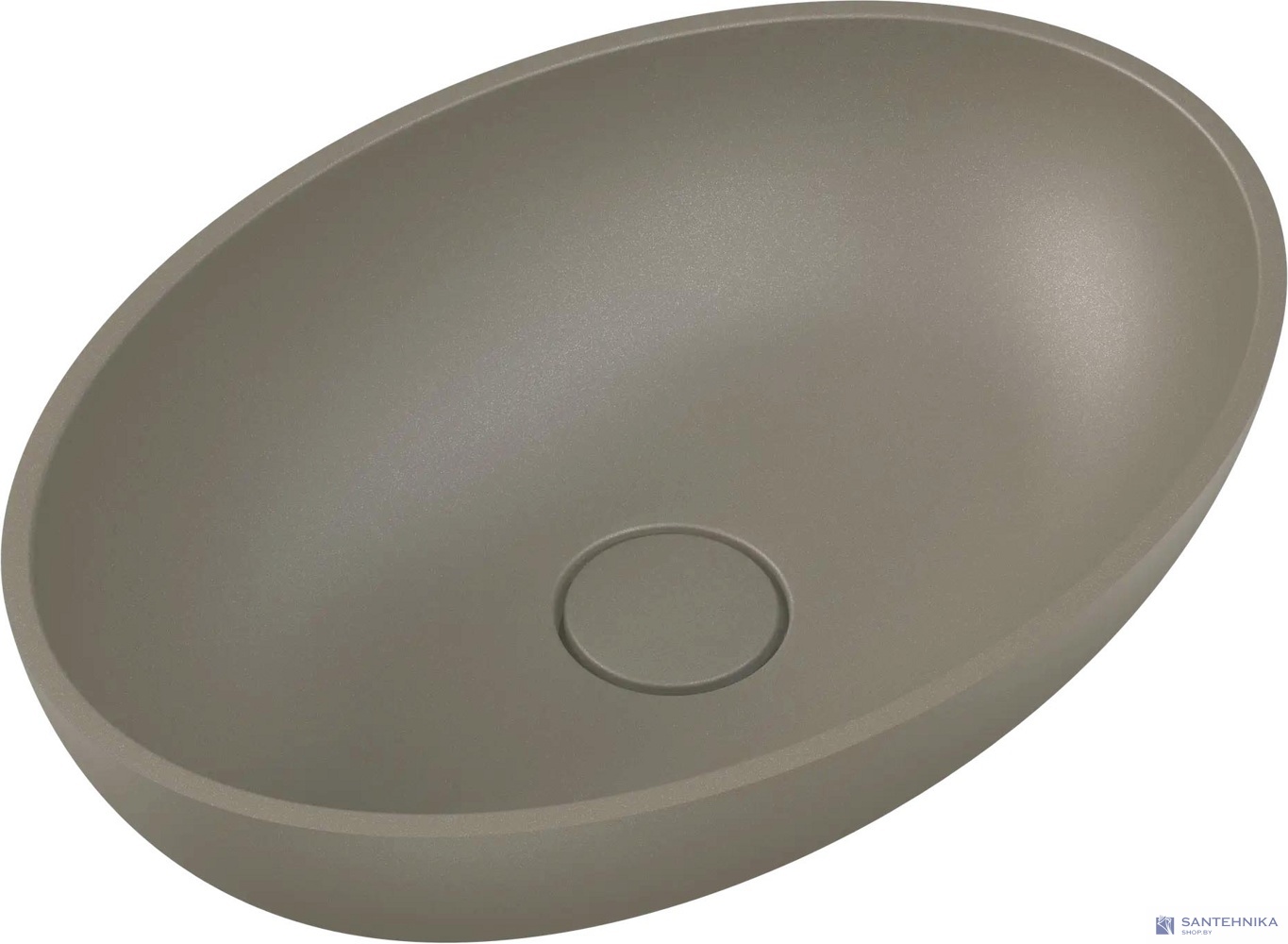Умывальник из искусственного камня Roxen Nimfa gray 300160-DG