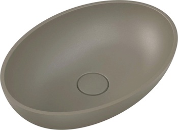 Умывальник из искусственного камня Roxen Nimfa gray 300160-DG - фото