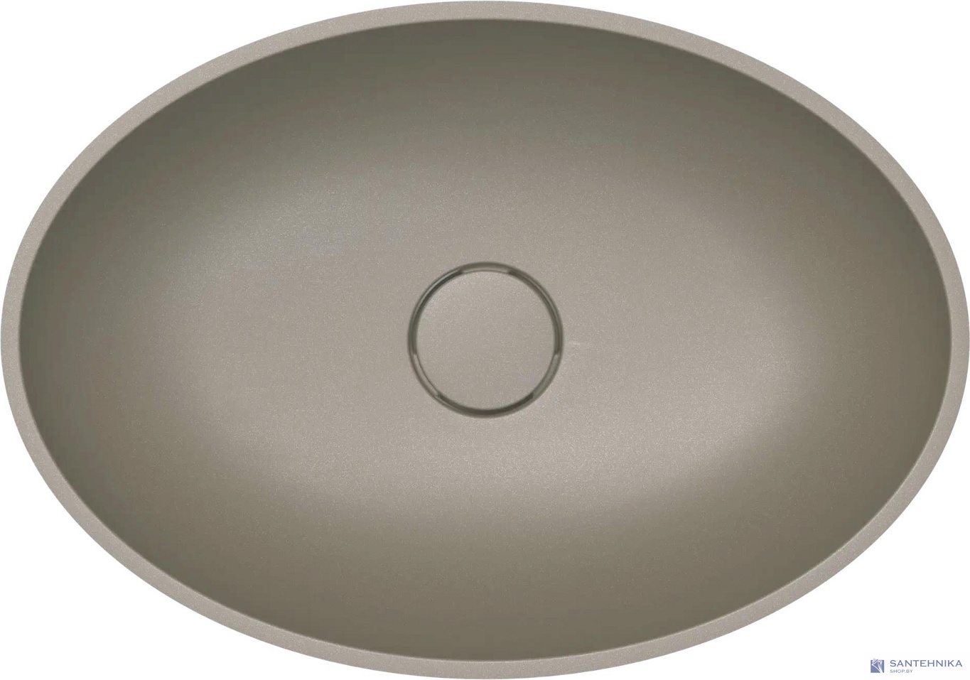 Умывальник из искусственного камня Roxen Nimfa gray 300160-DG
