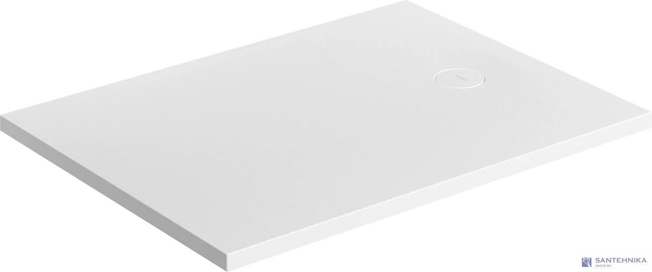 Душевой поддон каменный 80x120 Omnires Aquarock M+, белый матовый