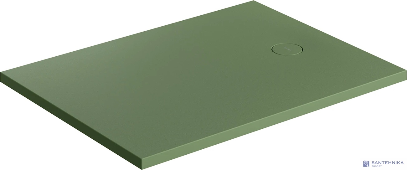 Душевой поддон каменный 80x100 Omnires Aquarock M+, оливковый матовый