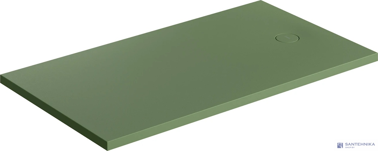 Душевой поддон каменный 80x160 Omnires Aquarock M+, оливковый матовый