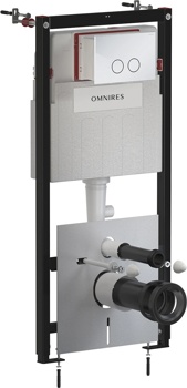 Инсталляционная система Omnires Strongframe, кнопка хром - фото
