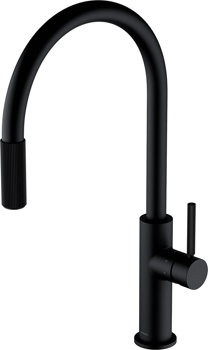 Кухонный смеситель Omnires Switch SW9059 BL, выдвижной - фото
