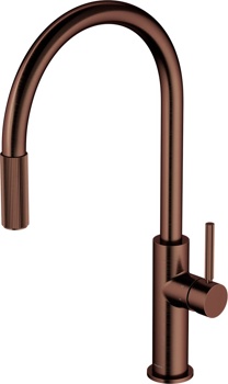 Кухонный смеситель Omnires Switch SW9059 ORB, выдвижной - фото