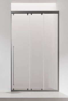 Душевая дверь в нишу Adema Skil Tehno R-120 см, прозрачная - фото