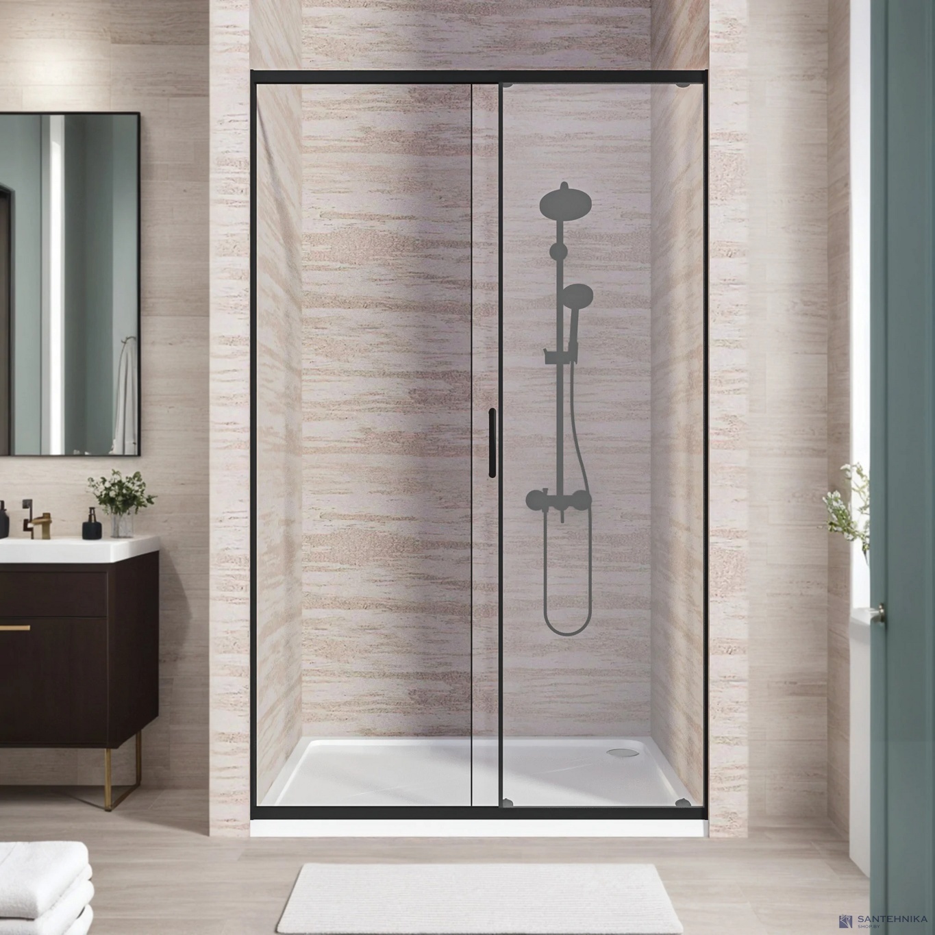 Душевая дверь GooD DooR Lite WTW-140-C-B