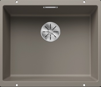 Кухонная мойка Blanco Subline 500-U (серый беж, с отводной арматурой InFino®) - фото