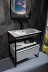 Мебель для ванной комнаты Armadi Art Loft 80 см white - фото
