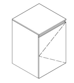 Тумба для стиральной машины Antonio Valanti Cube CUMS