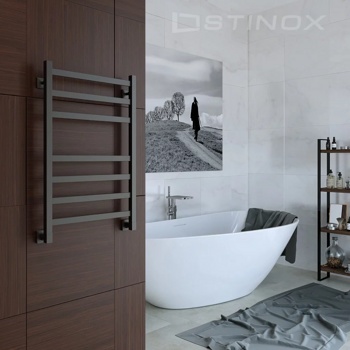 Полотенцесушитель Stinox Prestige водяной 50x80, оружейная сталь - фото