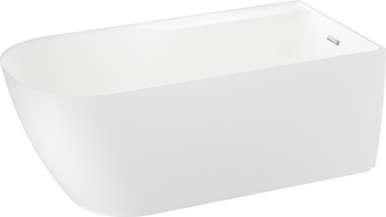 Отдельностоящая акриловая ванна Wellsee Camellia 2.0 правая 167x82, слив хром - фото