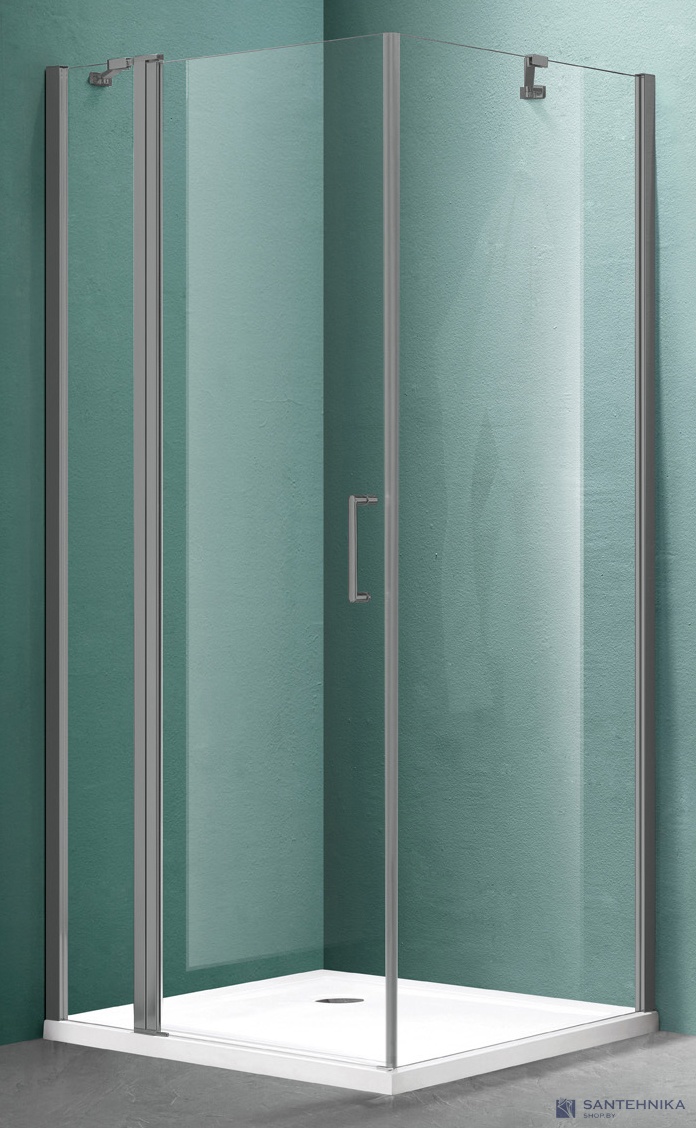 Душевой угол Adema Scandi 90х90 см, графит/ прозрачная