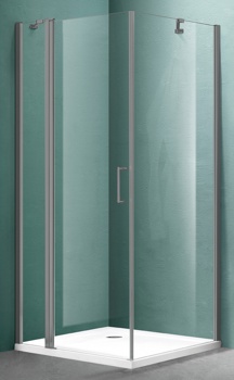 Душевой угол Adema Scandi 90х90 см, графит/ прозрачная - фото