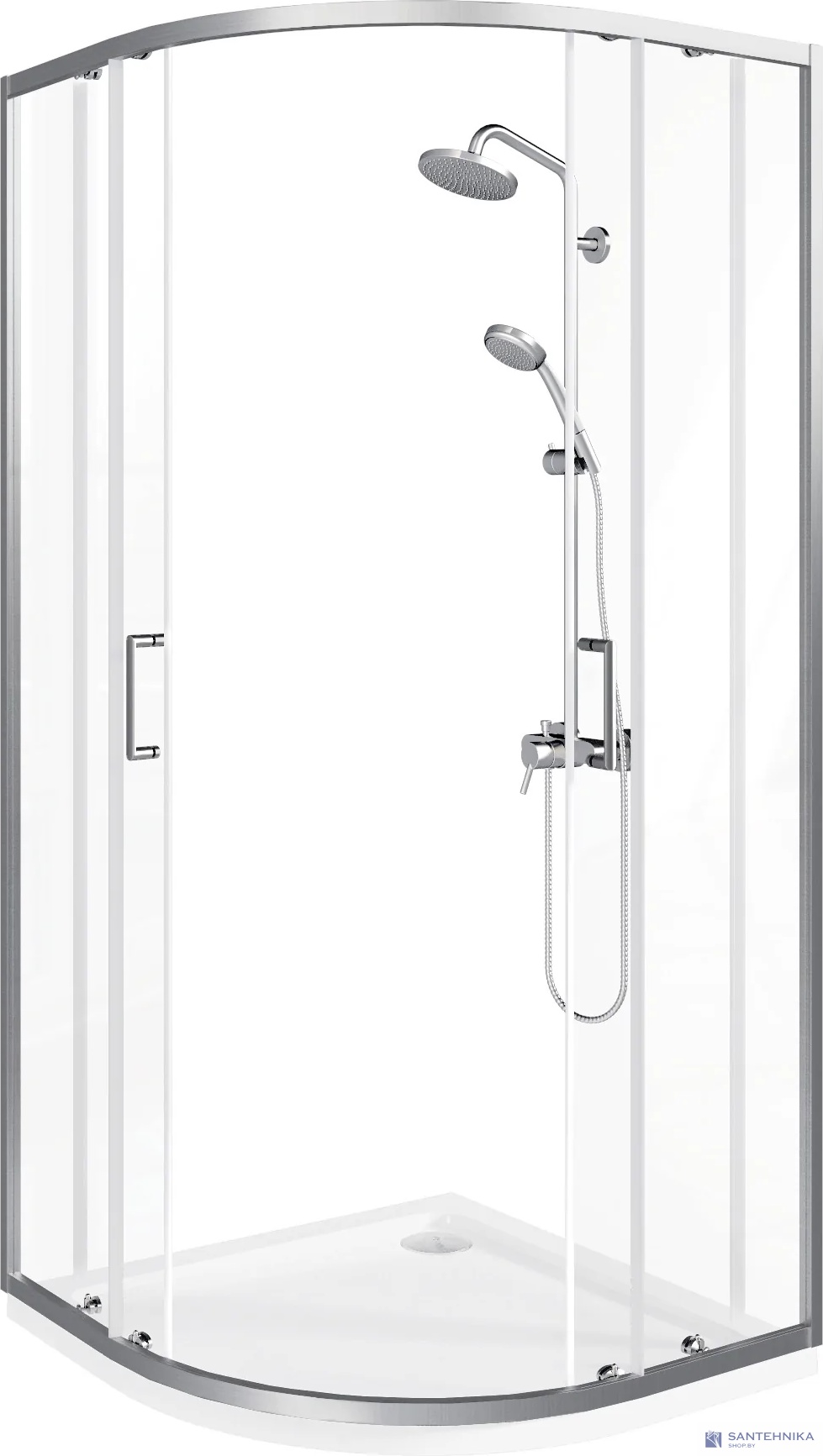 Душевой угол GooD DooR Lite R-90-C-CH