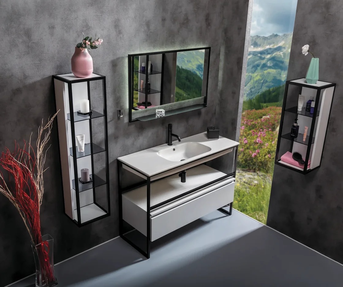 Мебель для ванной комнаты Armadi Art Loft 120 см white