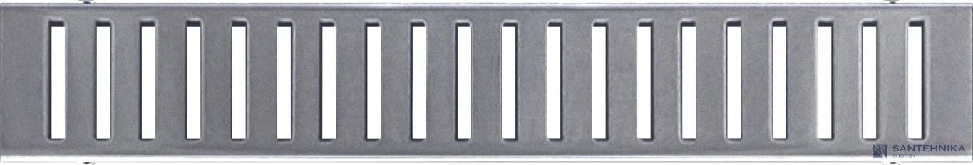 Трап линейный перфорированный Good Door 550, серый
