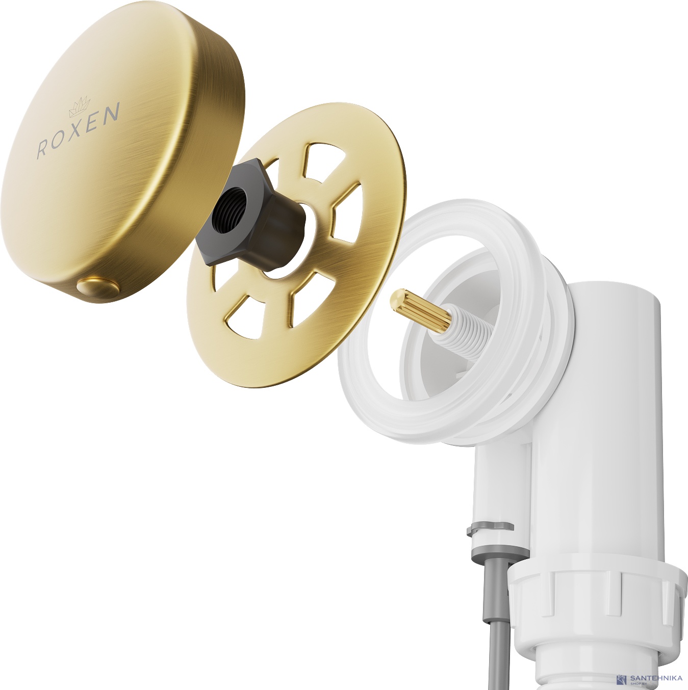 Сифон полуавтомат для ванн Roxen R70A-G