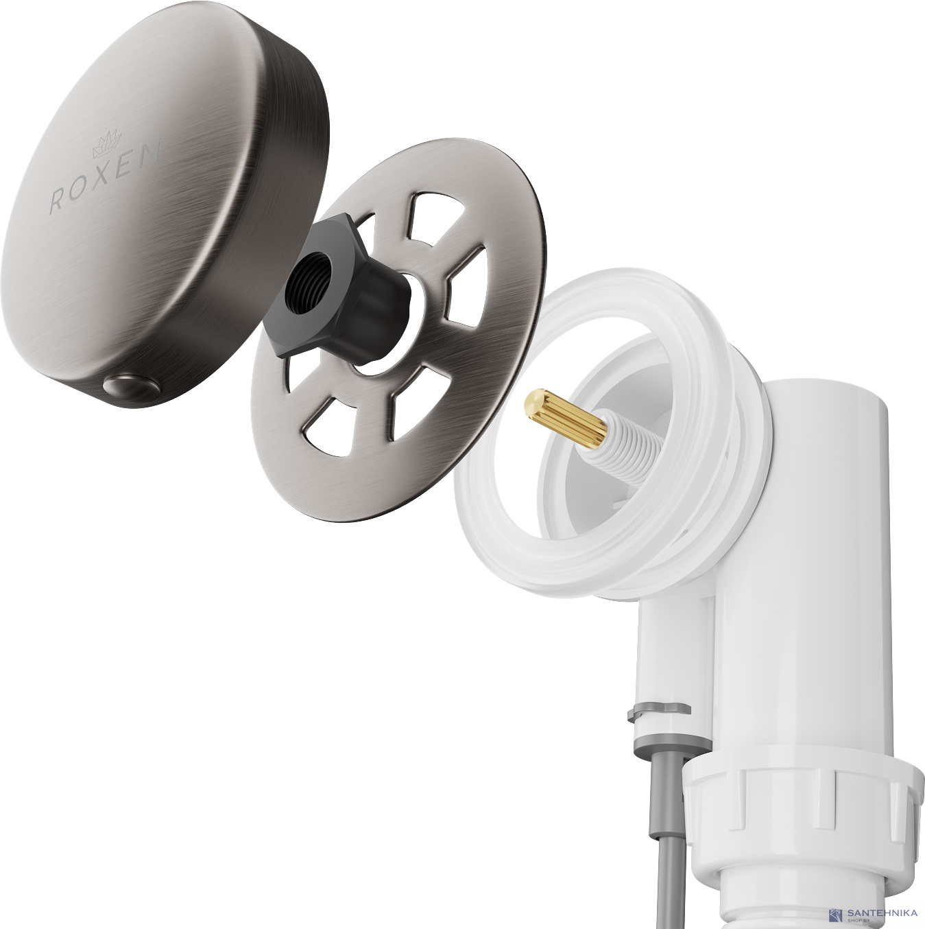 Сифон полуавтомат для ванн Roxen R70A-GM